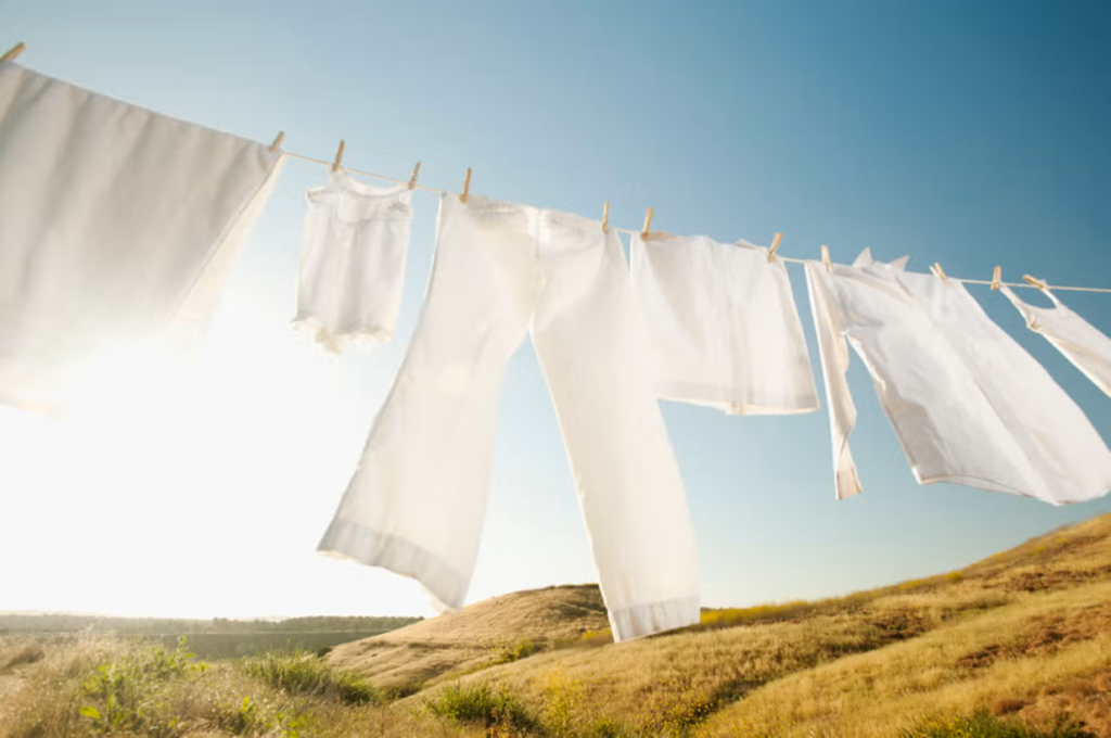 linge blanc éclatant